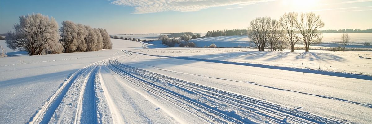 Firefly_sonnige winterlandschaft mit weite 64466